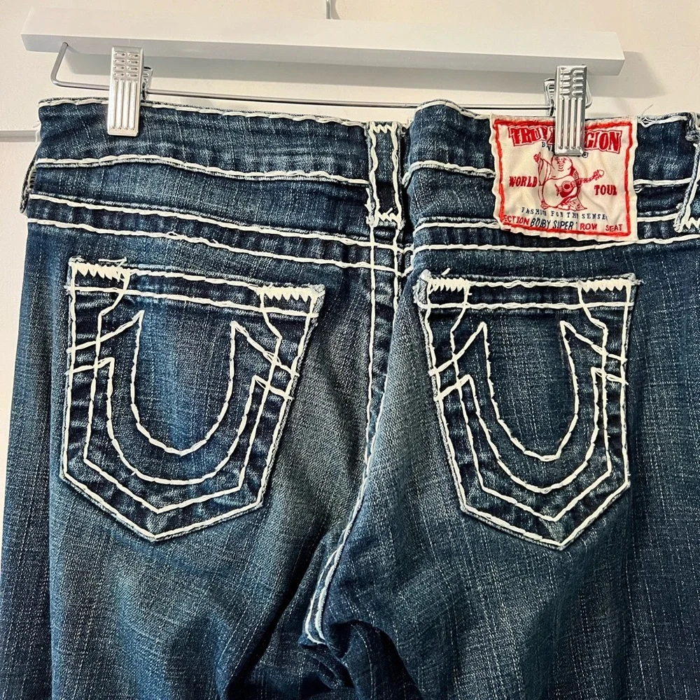 True Religion Flare Jeans - Size 29 (Made in USA) - Bobby Super T - Picture 6 of 10